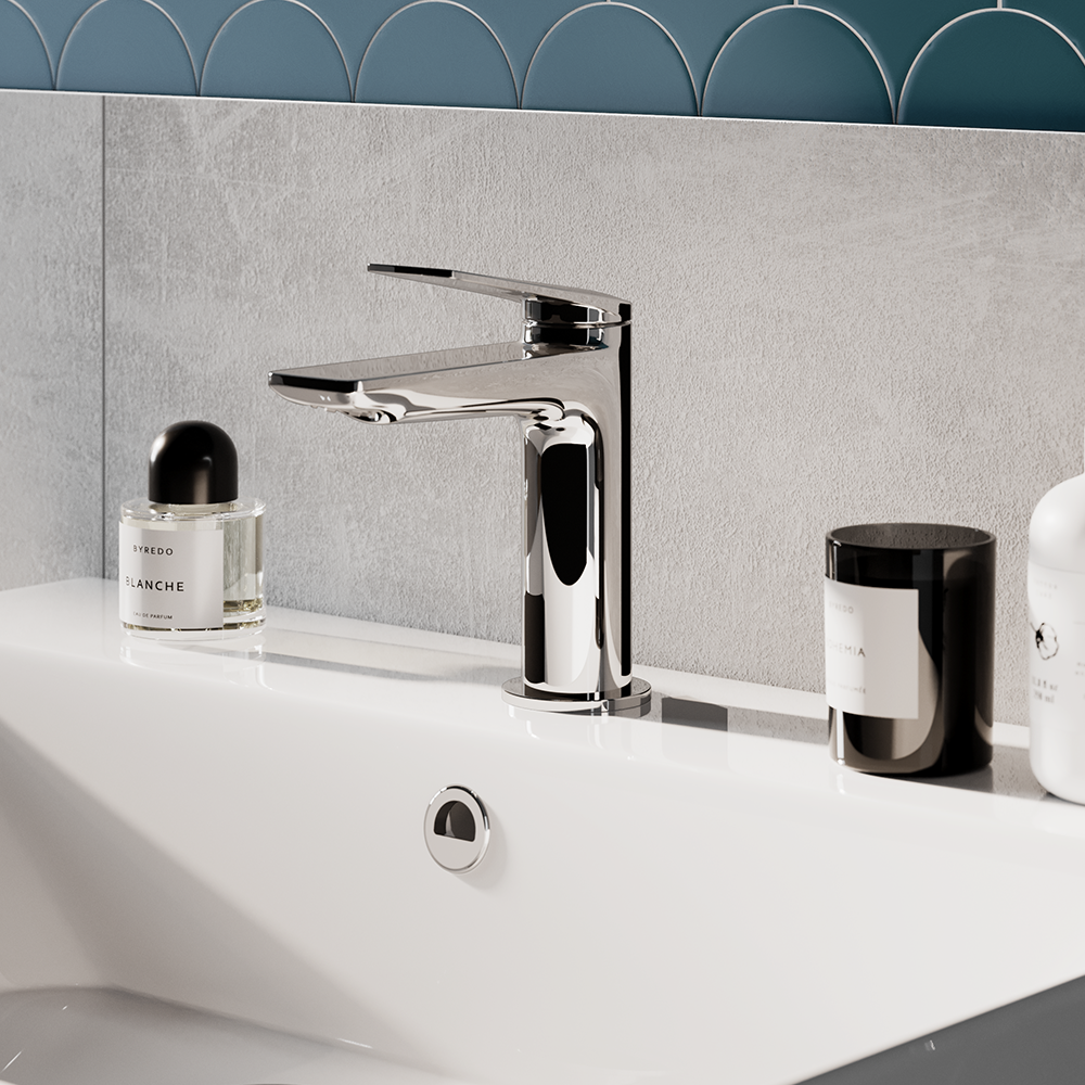 Small bathroom layouts | Bring personality to your small wash basin with a selection of basin taps.