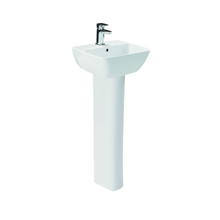 Elkay Economy Hand Sink With Pedestal Base - 18 Gauge Stainless Steel, NSF Certified (10"x12"x5")