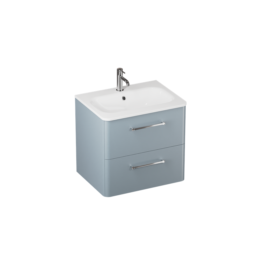 Camberwell 600mm Unit with Basin (Frosted White ) in Furniture SKU