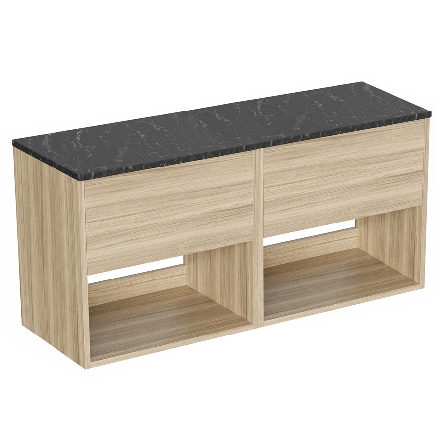 Hackney 1200 Furniture Unit with Marquina Worktop Britton Bathrooms