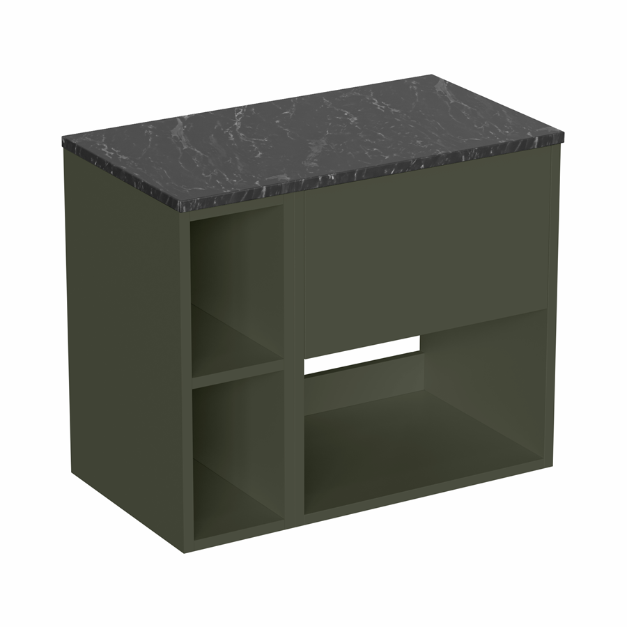 Hackney 500 Furniture Unit & 200 Shelf Unit with Marquina Worktop