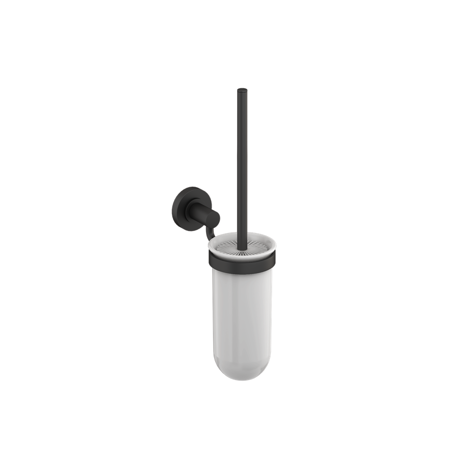Hoxton Toilet Brush Holder (Matt Black) SKU HOX.054MB Britton Bathrooms