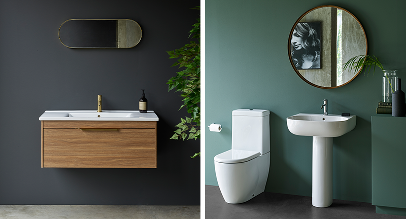 Latest Bathroom Design | Inspire nature in your bathroom and complement with Milan Ceramics or Shoreditch furniture unit to get the latest bathroom design