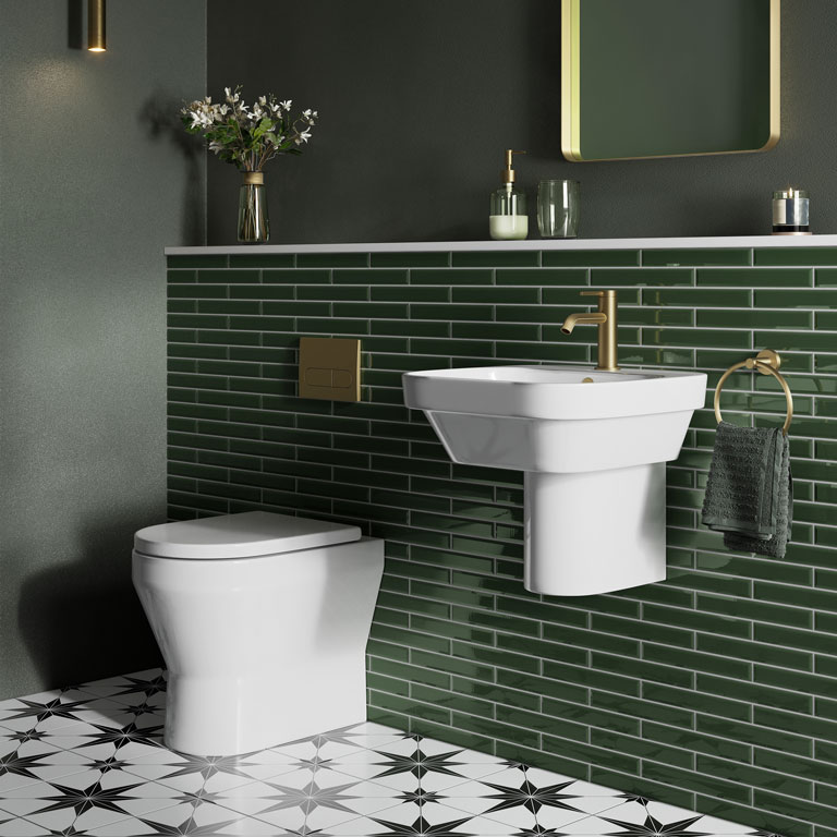 Britton Curve2 Ceramics Collection | Contemporary Bathroom