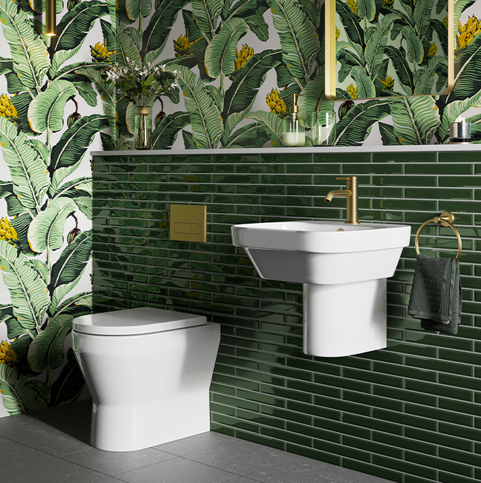 use colour in the bathroom to add to space