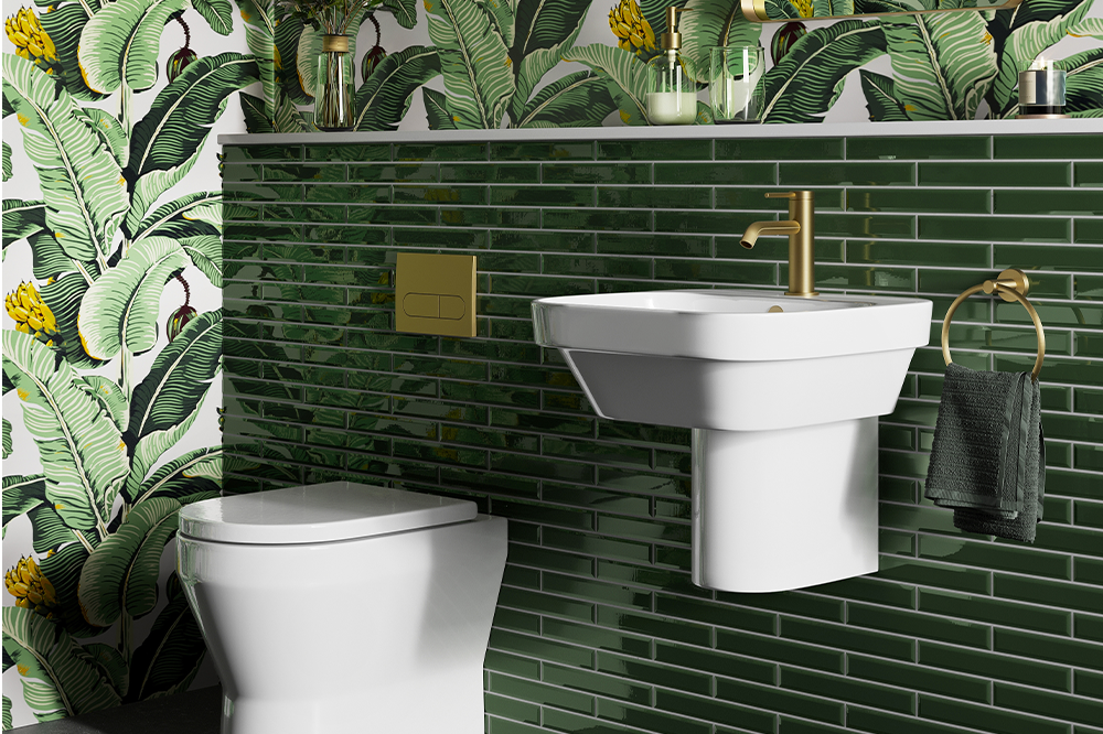 Dream Bathroom | Awaken your senses in this nature-inspired contemporary cloakroom
