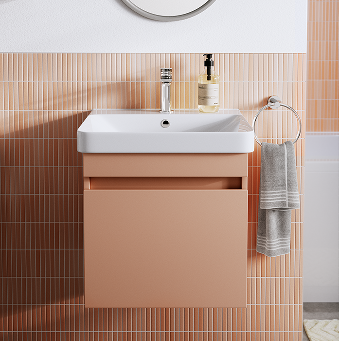 Affordable Bathroom | Transform your space with on trend bathroom colours for a captivating contemporary bathroom design idea