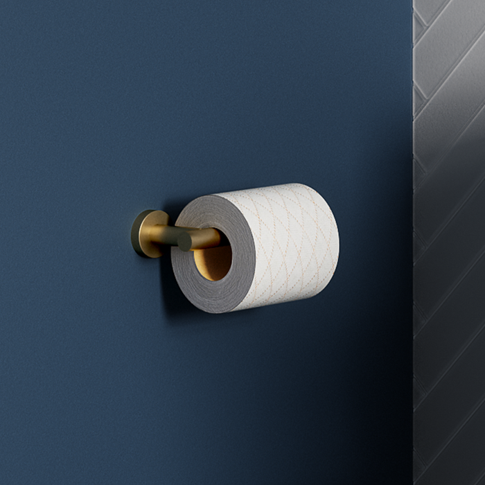 Gold Bathroom Accessories | Uplift your gold bathroom scheme with more Hoxton accessories