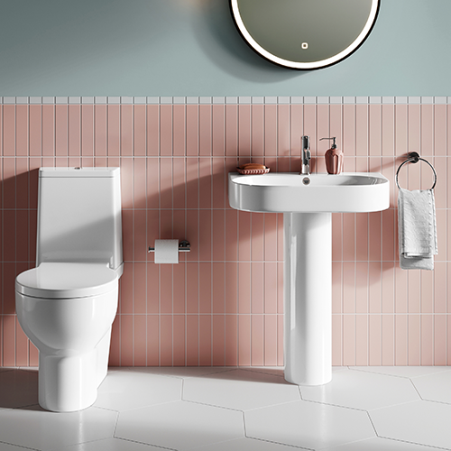 Small bathroom layouts | A ceramic collection with style, indulge in small bathroom solutions with Trim ceramics